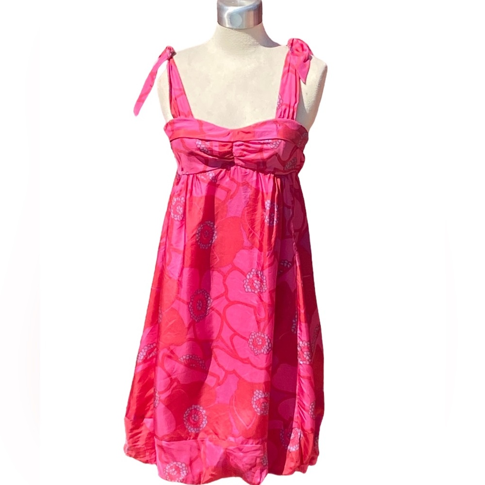 Marc Jacobs Pink Floral Bubble Hem Sundress Y2K size 10